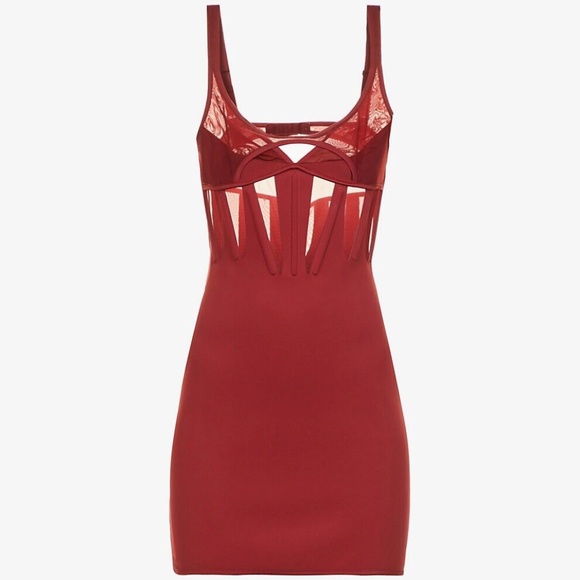 Mugler Dresses & Skirts - Mugler Bodice Mini Dress Red worn by Shakira FR34 / US 2 NEW WITH TAGS RRP$3118